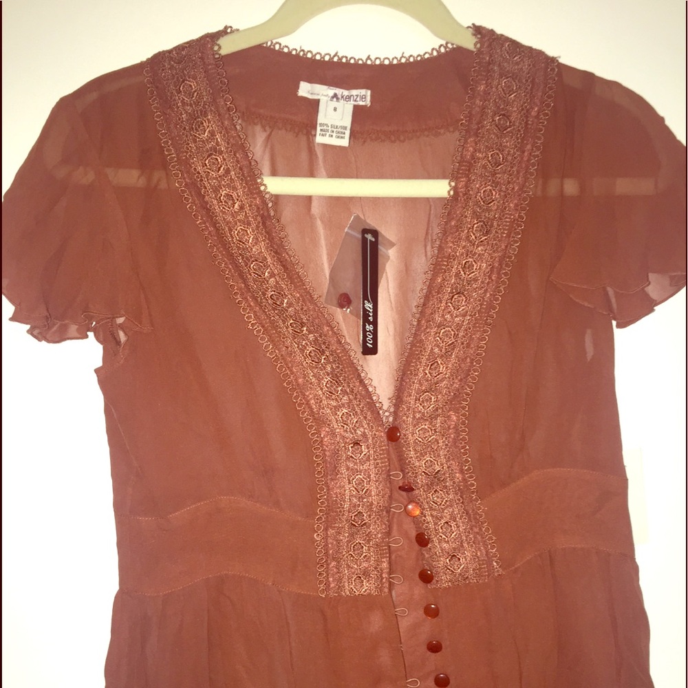 100% silk top